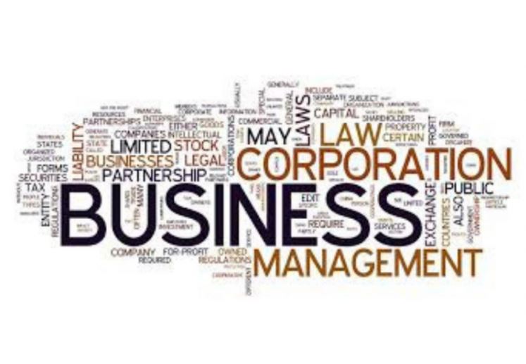 Corporate law covers matters relating to businesses, including their creation, management, mergers, and transactions