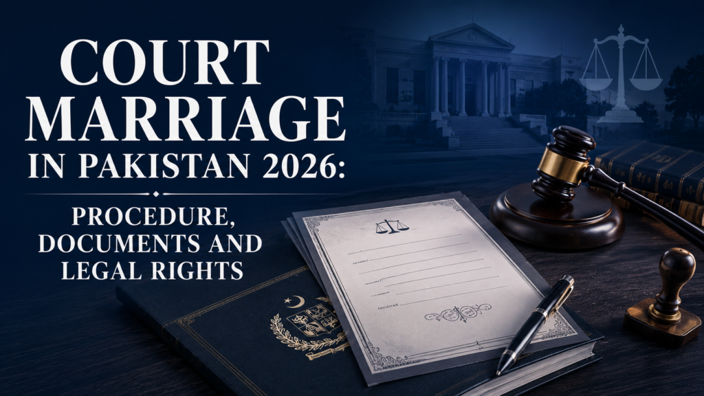 Court Marriage in Pakistan 2026 Procedure, Documents and Legal Rights
