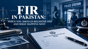 FIR in Pakistan: When You Should Register One and What Happens Next