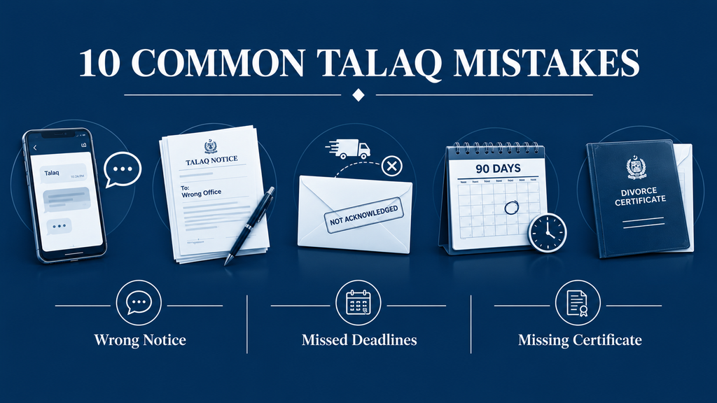 10 Common Talaq Mistakes Infographic