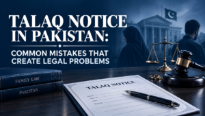 Talaq Notice in Pakistan: Common Mistakes That Create Legal Problems