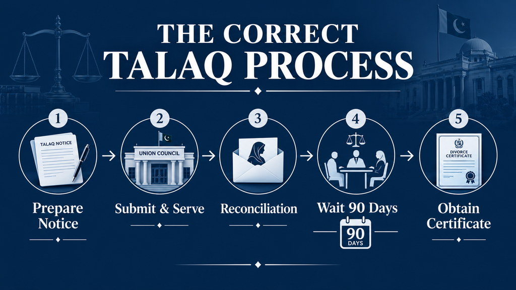 The Correct Talaq Process Infographic